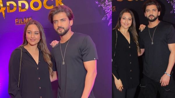 Sonakshi Sinha Poses Cozily With Rumoured Beau Zaheer Iqbal, Blushes As Paps Ask Her ‘Shaadi Kab Hai’; VIDEO