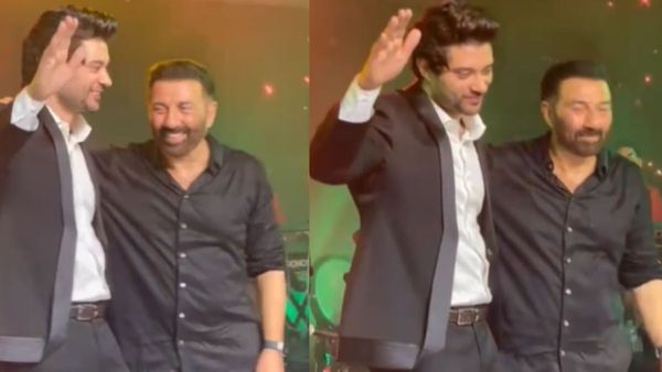 Sunny Deol, Younger Son Rajveer Groove At Karan's Reception On Dharamji's Song Is Super Cute To Miss. Watch