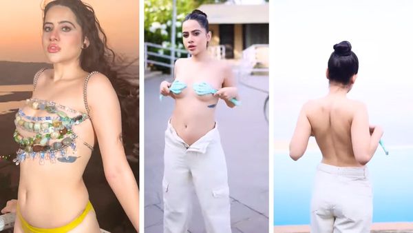 Uorfi Javed Ditches Bra, Covers Her B**bs With Rose Petals In A New BOLD Post! Seen The VIRAL Pic Yet?