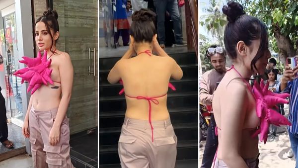 Urfi Javed Flaunts Her B**bs In Quirky Octopus Top, Goes Backless; Trollers Say, Esne Mahol Khrab Kar Rakha