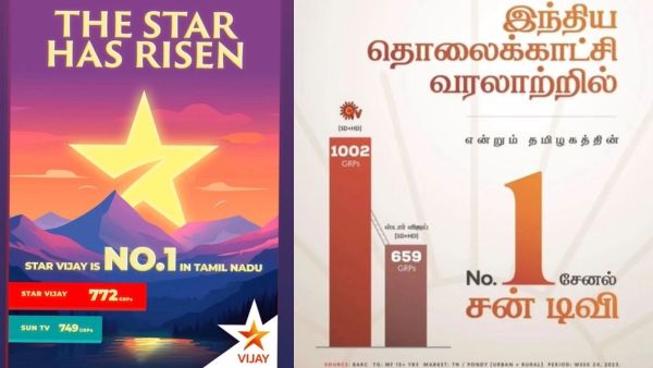 Sun TV Vs Vijay TV: Who Is Number One In GRP Rating? Statistics Clash Between Channels Goes Viral!