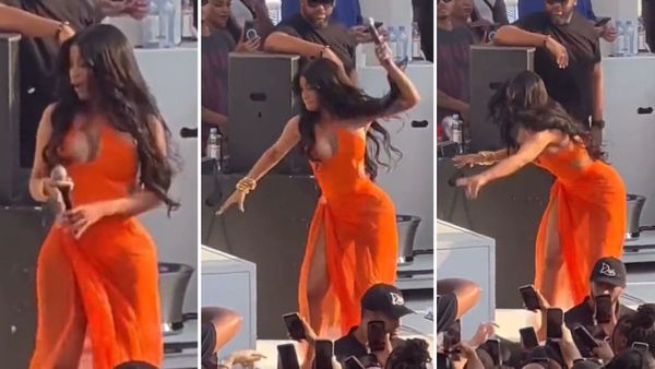 Finally A Celebrity Fighting Back: Cardi B Lauded For Hitting Fan With Mic Who Tossed Drink At Her Onstage