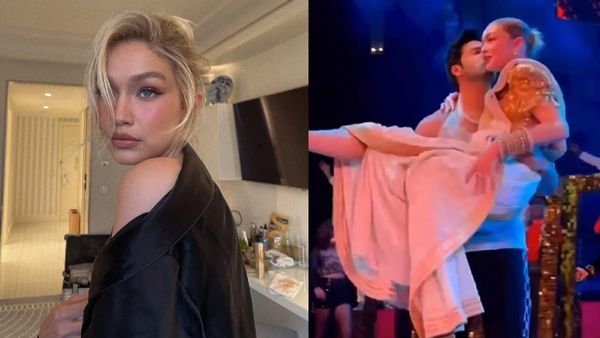Throwback: Varun Dhawan Lifts Gigi Hadid & Kisses Her During A Performance; Latter Gives A Classy Response