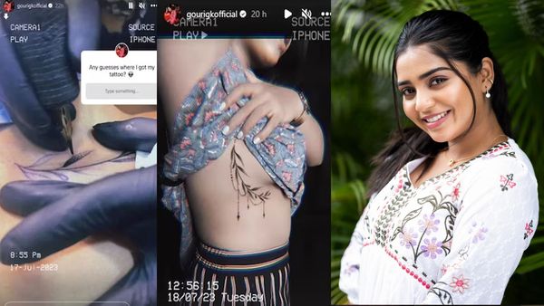 Gouri G. Kishan Stuns Fans With Striking New Tattoo - Reveals The Intriguing 'Rib Tattoo'!