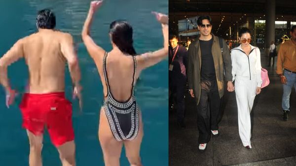 Kiara Advani Flaunts Her Derriere In A Sexy Backless Monokini As She Takes A Dip With Sidharth Malhotra: VIDEO