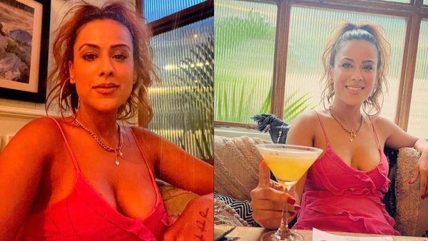 Hotness Personified! Nia Sharma Sets Hearts Aflutter In Pink Plunging Neckline Outfit; Racy Video Goes VIRAL