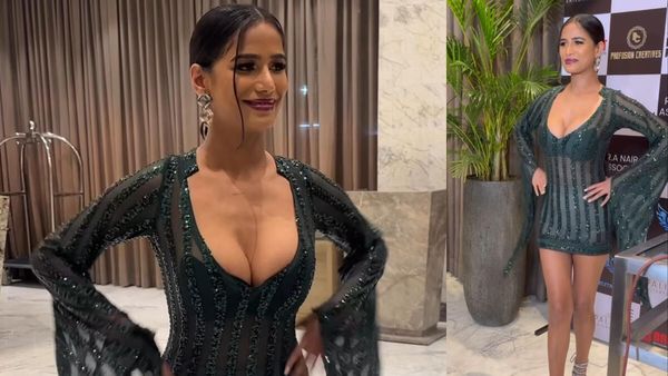 Poonam Pandey Leaves Little To Imagination In A Bold See-Through Cleavage-Baring Short Dress; Video Goes VIRAL