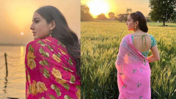 Sara Ali Khan's Best Floral Saree Looks To Steal From Zara Hatke Zara Bachke