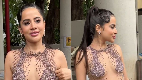 Urfi Javed Shows Off Her Toned Midriff In BOLD Embellished Transparent Top; Netizens Say: Ese Koi Rok Nahi..