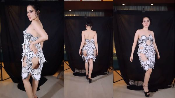 Koi Jute Se Na Mare: Urfi Javed Goes BOLD In SEXY Dress Made From Shoes, Flaunts Toned Back But Gets Trolled