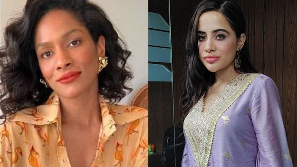 Urfi Javed Stuns in House of Masaba's Lilac Wine Garden Kurta