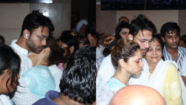 Ankita Lokhande Cries Inconsolaby As She Pays Last Respect To Her Father; Vicky Jain Holds Her Close | Watch