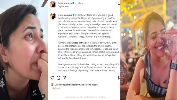 Anasuya Bharadwaj Breaks Into Tears, Urges Everyone To Be Considerate & Kind; Posts A Video Of Her Crying
