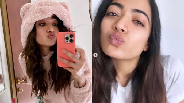'Srivalli' Rashmika Mandanna Blows The Sweetest Kisses To Her Fans!