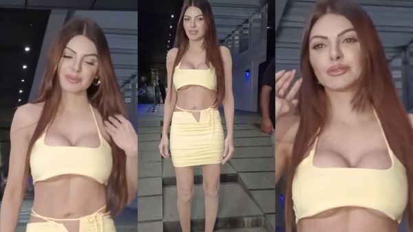 Nothing Is Fitting…: Sherlyn Chopra Gets BRUTALLY TROLLED For Putting Up A Busty Display In Tight-Fit Dress