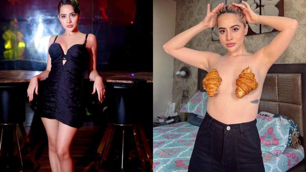 Urfi Javed Leaves Little To Imagination In Her Latest BOLD Pic; Covers Her B**bs With Croissants; Gets Trolled