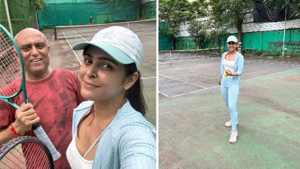 Madhurima Tuli Is A Tennis Lover By Heart, Enjoys Special Game Time With Her ’Daddy Cool'