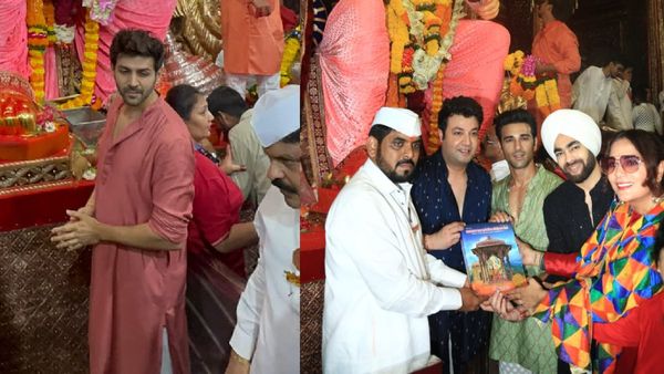 Ganesh Chaturthi 2023: Kartik, Fukrey 3 Team & Other Stars Visit Lalbaugcha Raja; Seek Bappa’s Blessings