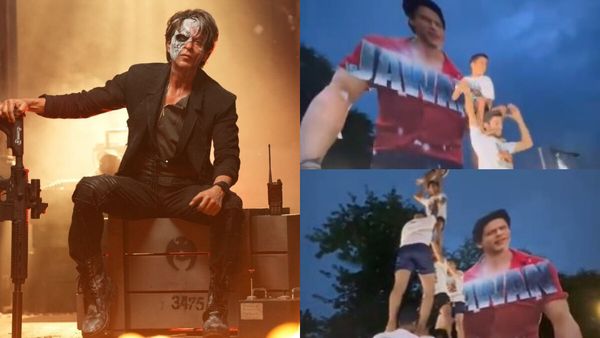 Janmashtami With Jawan: SRK Fans Celebrate Dahi Handi Outside Mumbai’s Gaiety Galaxy | Watch Viral Video