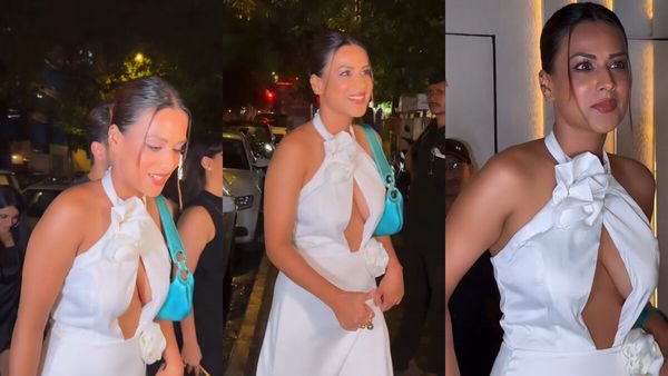 Nia Sharma Raises Oomph In A Sexy White Cut-Out Dress; Hot Video Goes Viral