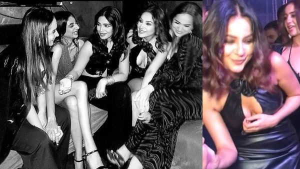 Shehnaaz Gill Suffers OOPS Moment In A Very Racy Black Dress With Plunging Neckline; Video Goes Viral