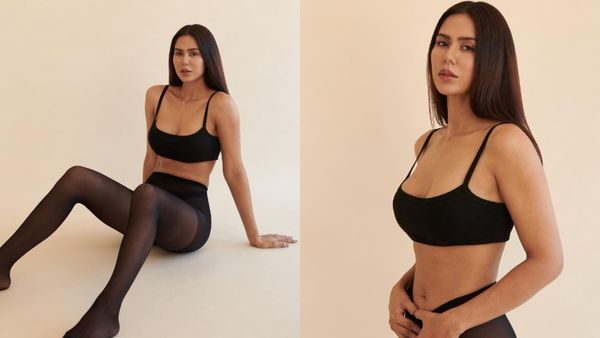 Sonam Bajwa Flaunts Her Toned Midriff & Ample Assets In Daring Bralette & Sheer Stockings; Fans Call Her BOMB