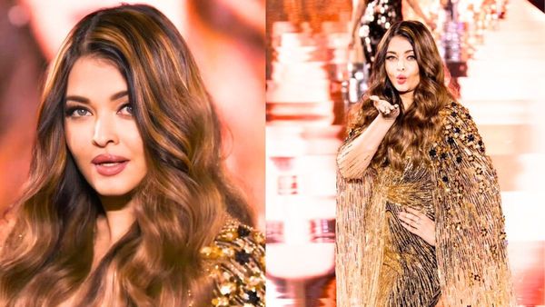 Paris Fashion Week 2023: Aishwarya Rai Winks, Blows Kisses As She Dazzles Ramp In Golden Gown; Fans React