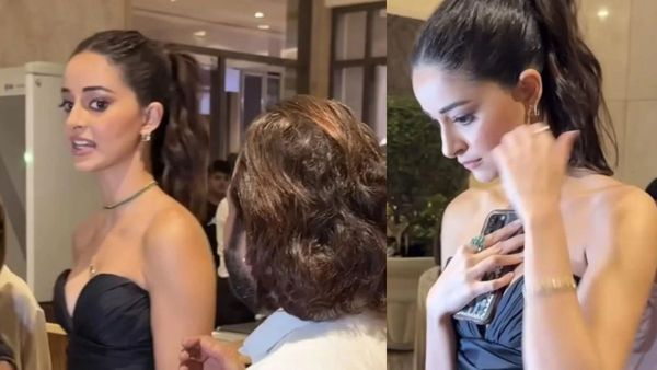 Ananya Panday In Revealing Dress Gets Uncomfortable As Fan Touches Her Incorrectly For Selfie; VIRAL Video