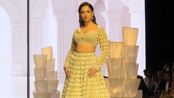 Tamannaah Bhatia Is A Shimmering Vision In VVani By Vani Vats At Lakme Fashion Week 2023