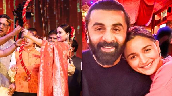 Ent Highlights: Kangana Ranaut Becomes 1st Woman To Perform Ravan Dahan; Ranbir On Alia's Lipstick Statement