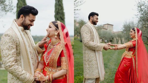 Varun Tej Wipes Lavanya Tripathi's 'Happy Tears' As They Finally Get Hitched; Duo Share Heart-Warming New Pics