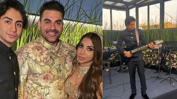 Arbaaz Khan-Sshura Khan Wedding: Arhaan Khan Plays Guitar For Dad, Sings Tere Mast Mast Do Nain- Viral Videos