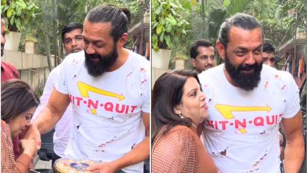 Female Fan KISSES Bobby Deol's Hand, Hugs Him, Leaves Actor BLUSHING; Watch VIRAL Video