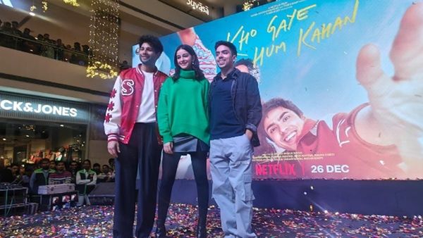 Kho Gaye Hum Kahan: Siddhant, Ananya, Adarsh Are The Cutest Trio As They Interact With Fans In Delhi- PICS