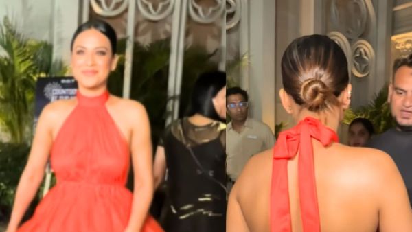 HOT! Nia Sharma Bares Her Back In Daring Red Mini Dress At A Party; Netizens Say: Inko Thand Nahi Lagti Kya