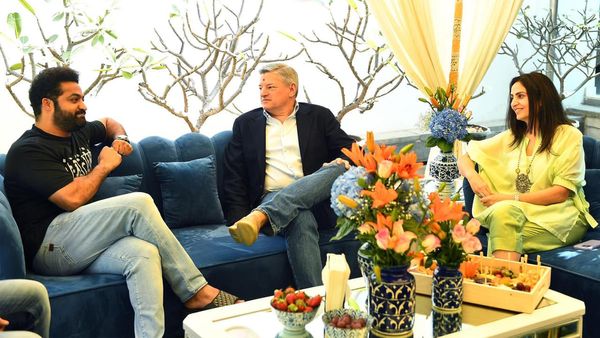 Netflix CEO Ted Sarandos Joins Man of Masses NTR Jr For Special Luncheon Hosted By The Star
