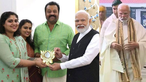 Suresh Gopi's Daughter Bhagya's Wedding: Prime Minister Narendra Modi Visits Guruvayur Temple
