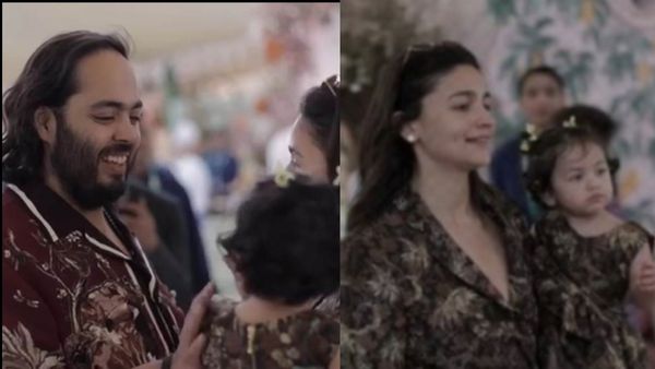 Alia Twins With Daughter Raha At Anant Ambani's Pre-Wedding Gala; Groom To Be Shares Cute Moment Baby Kapoor