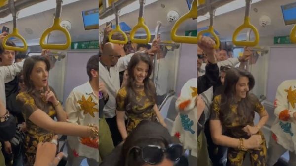 Madgaon Express: Nora Fatehi, Divyenndu, Avinash Tiwary Dance With Fans On 'Baby Bring It On' In Mumbai Metro