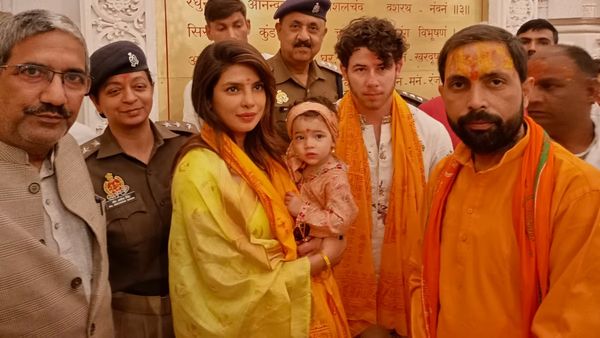 Priyanka Chopra, Nick Jonas Offer Prayers At Ayodhya's Ram Temple With Daughter Malti - PICS