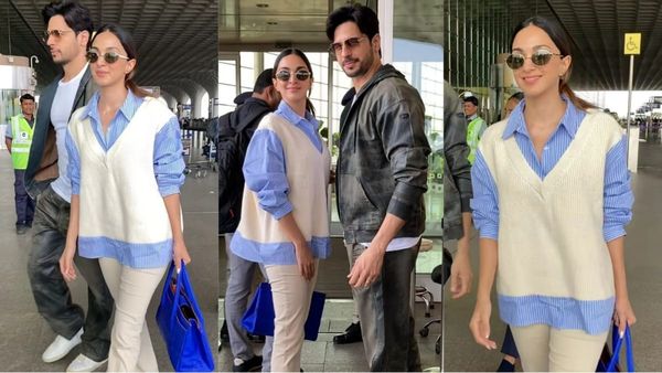 PRICE REVEALED: Kiara Advani Aces Her Airport Look In Affordable Oversized Shirt Sweater
