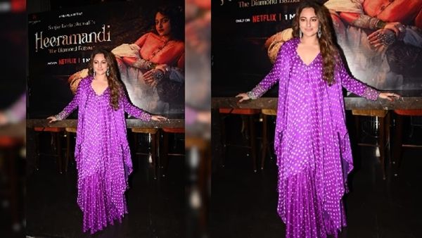 Sonakshi Sinha's Ethereal Look In Anushka Khanna Ensemble For Heeramandi Promotion Turns Heads