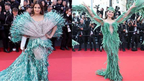 Cannes: 5 BIZARRE Outfits At The Red Carpet; From Aishwarya's Confetti Dress To Urvashi's Feather Gown - PICS