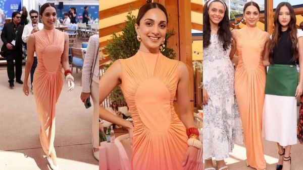 Cannes 2024: Kiara Advani Keeps Her Second Appearance Classy With 'X' Lakh Orange Draped Gown; PICS