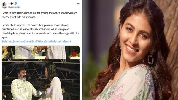 Actress Anjali REACTS To Nandamuri Balakrishna's Actions At Gangs Of Godavari Event; Says 'I Have Always...'