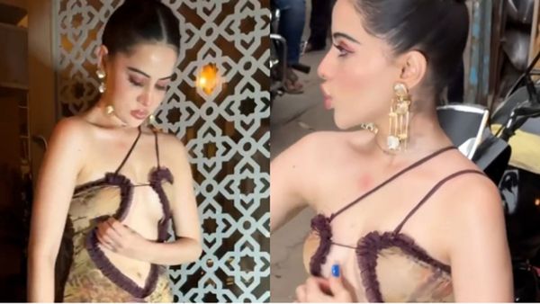 Urfi Javed Poses Uncomfortably In Cutout Dress, Netizens Say, ‘Pehenti Bhi Hai, Sharam Se Chupati Bhi Hai'