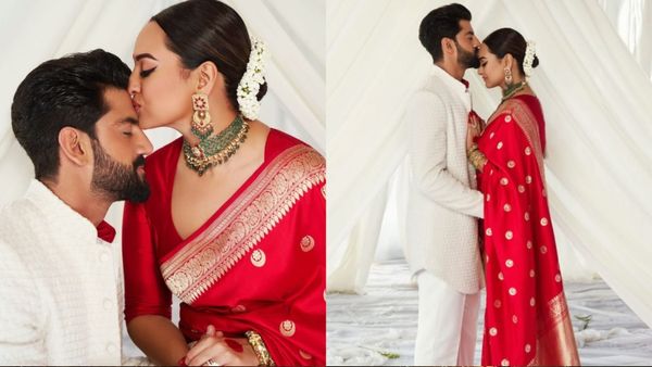 Sonakshi Sinha-Zaheer Iqbal NEW Pics: Newlyweds Look Madly In Love As They Plant Kiss On Each Other's Forehead