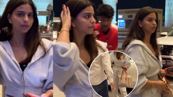 Shah Rukh Khan's Daughter Suhana Rocks Casual Airport Look With XXX Lakh Louis Vuitton Bag; Check Price