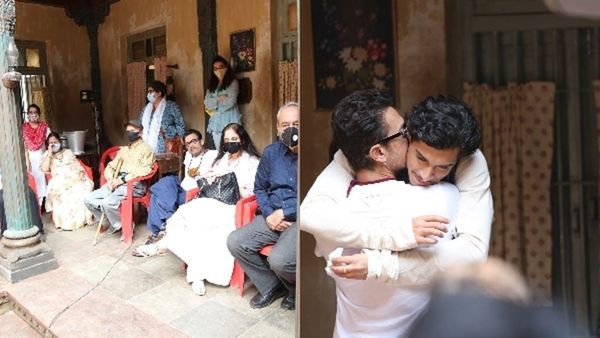 Aamir Khan Visits Siddharth P Malhotra-directorial Maharaj's Set To Support Junaid Khan And Team, Pics Surface