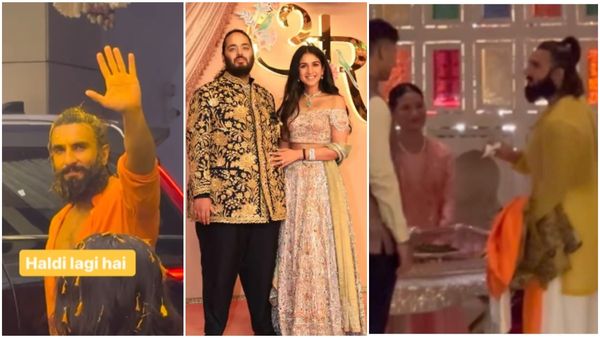 Anant Ambani-Radhika Merchant Haldi: Ranveer Singh Relishes Paan In Viral Video; Leaves Venue Covered In Haldi